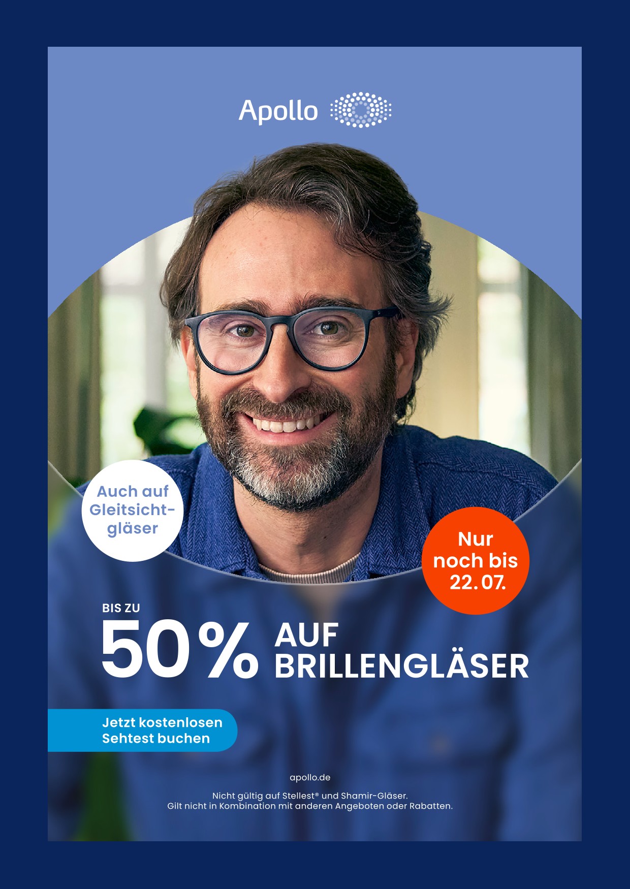 Apollo Optik Prospekt für Oberrot: BIS ZU 50% AUF BRILLENGLÄSER, 4 Seiten, 26.06.2026 - 22.07.2026